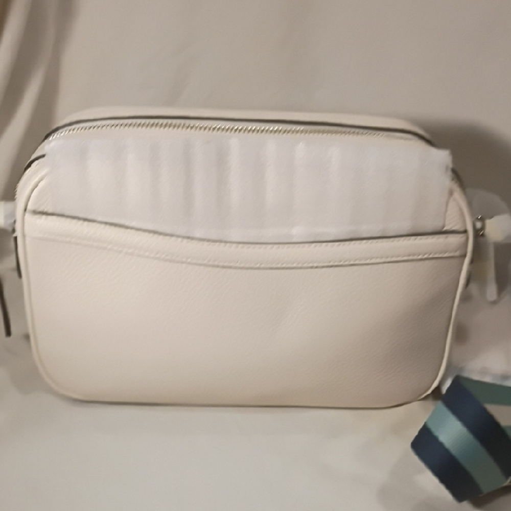 Coach Star Wars White Leather Toiletry Bag with Glitter Logo - Picture 6 of 7